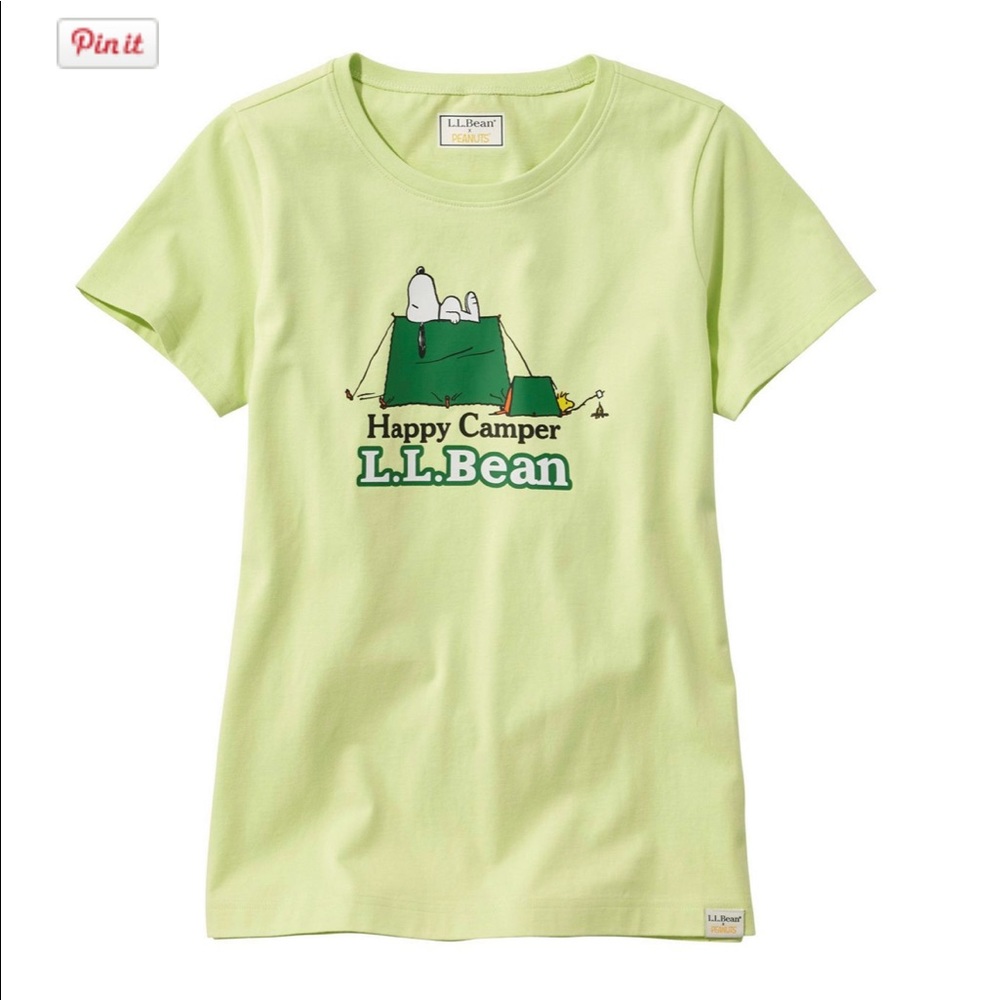L.L. Bean x Peanuts Women’s Short Sleeve . Size small